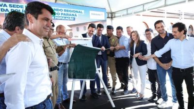 Imagem referente a notícia: Nova sede do Comando da PM em Pato Branco fortalece segurança no Sudoeste, destaca Gugu Bueno