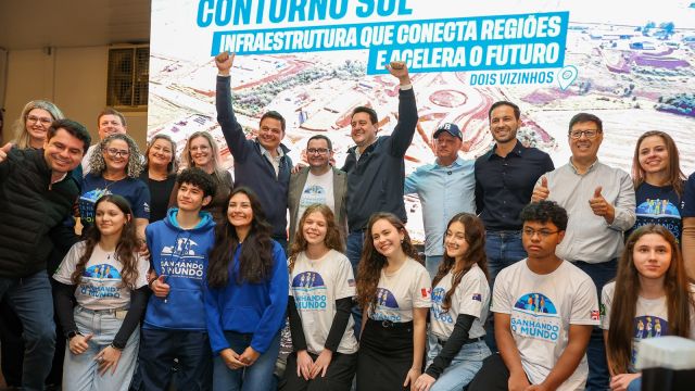Imagem referente a notícia: R$ 179 milhões: Ratinho Junior autoriza Contorno Sul de Dois Vizinhos, maior obra da história da cidade