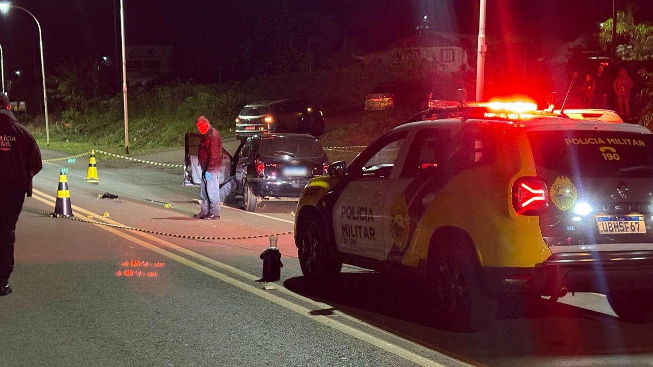 Duplo homicídio a tiros deixa pai e filho mortos às margens da PR-473, em Cruzeiro do Iguaçu