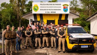 Imagem referente à notícia: BPRv inaugura base da ROTAM da 6ª Companhia em Francisco Beltrão
