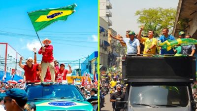Imagem referente à notícia: Lula faz comício em Natal e Flávio participa de moto-carreata no Rio