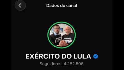 Imagem referente à notícia: Campanha registra canal Exército do Lula na Justiça Eleitoral