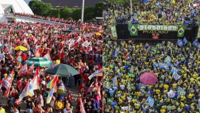 Imagem referente à notícia: Em Brasília, atos por Lula e Flávio ficam a 2 km de distância