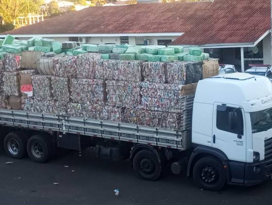 Três toneladas de maconha apreendidas pela Polícia Federal em Francisco Beltrão