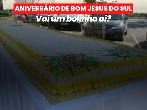 Bom Jesus do Sul destina R$12 mil para compra de ingredientes do bolo de 28º aniversário da cidade