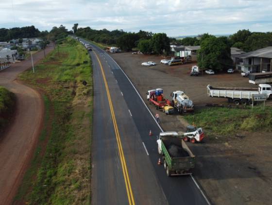 EPR Iguaçu segue com obras em trechos de rodovias no Sudoeste