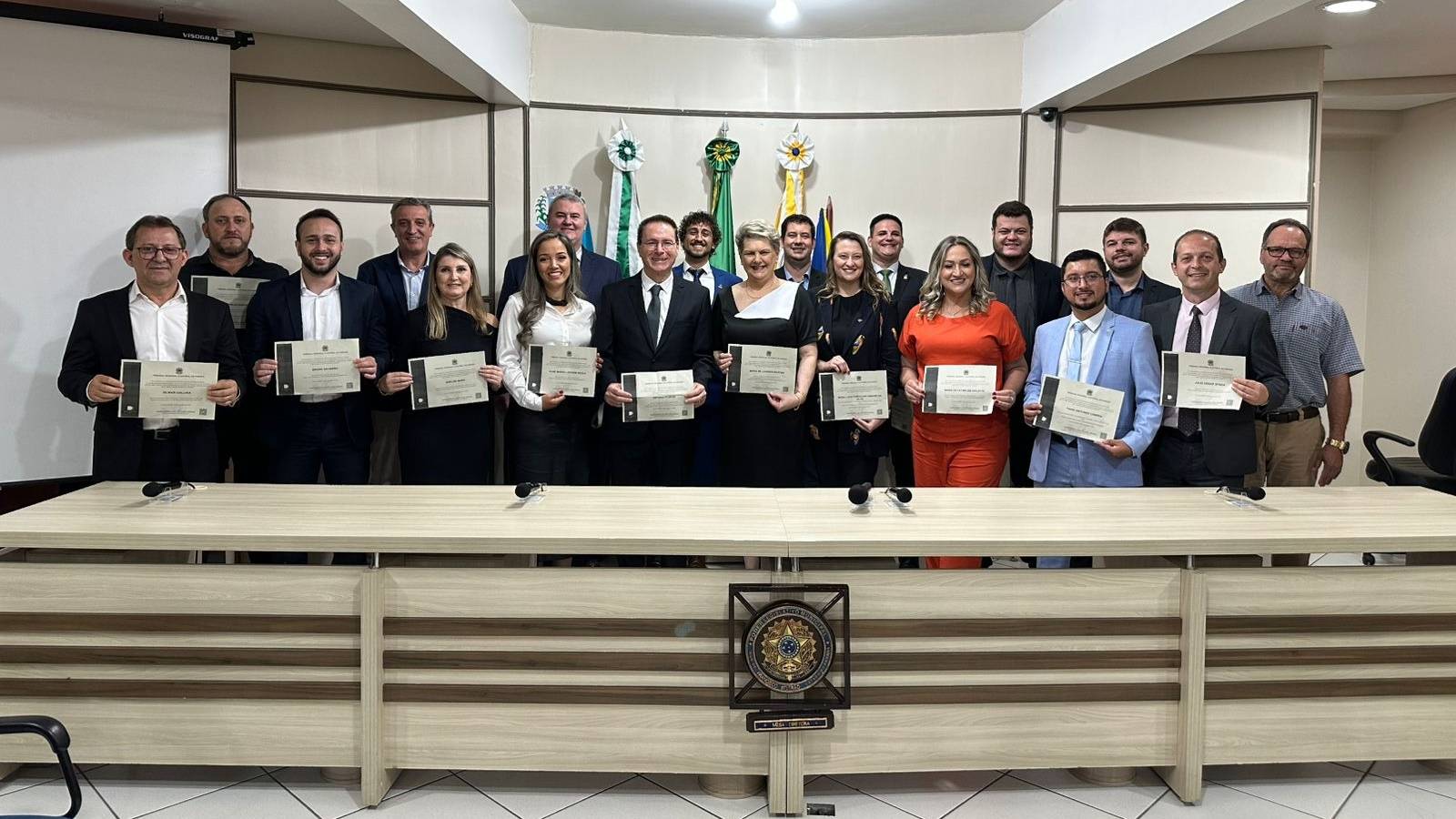 Prefeito, Vice e Vereadores de Francisco Beltrão são diplomados pela Justiça Eleitoral