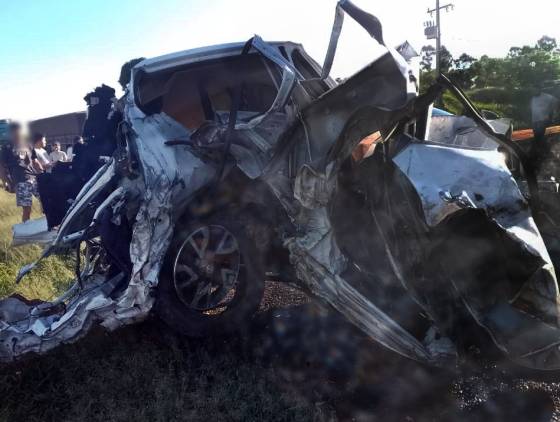 Quatro pessoas morrem em gravíssimo acidente de trânsito na PR-182 em Realeza