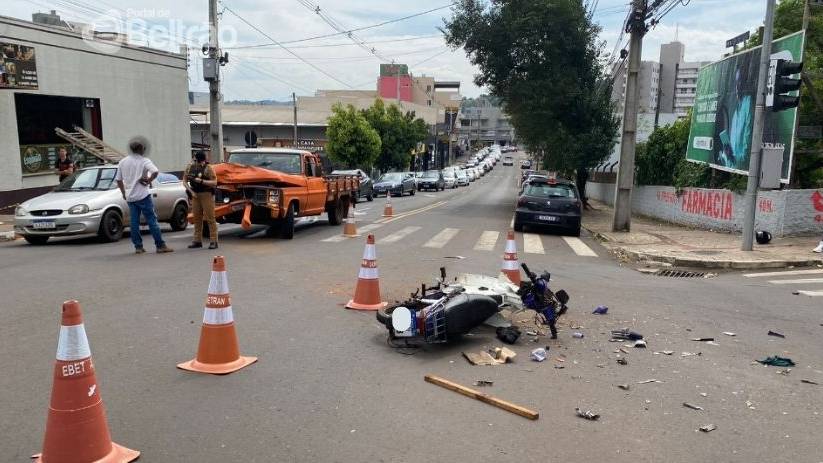 Homem morre em acidente no centro de Francisco Beltrão