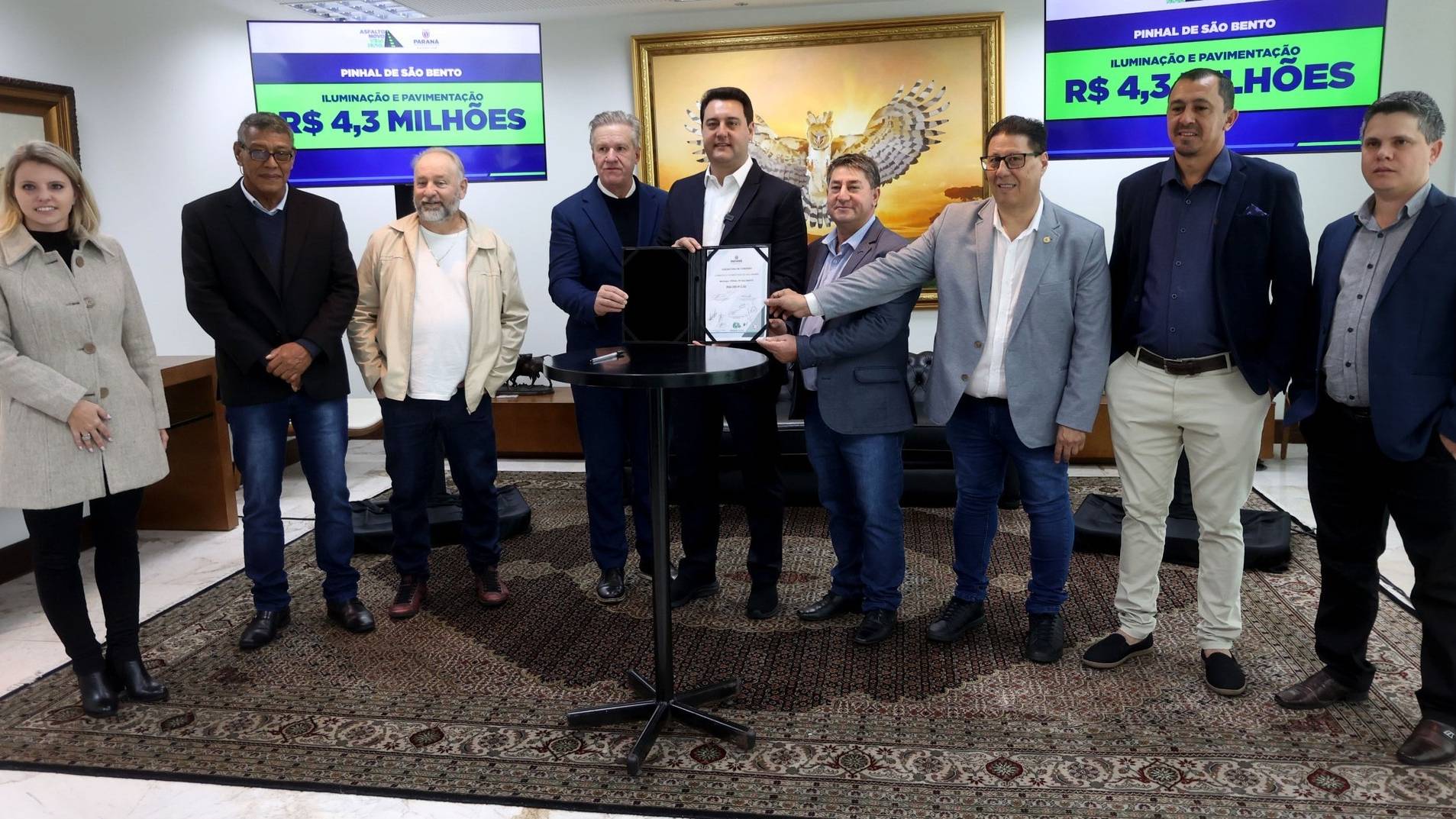 Pinhal de São Bento celebra convênio de R$ 4,3 Milhões para Obras de Asfalto e Iluminação