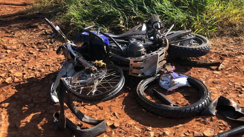 Motociclista fica gravemente ferido em acidente com caminhão, na PR 483