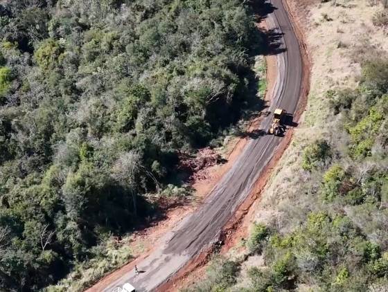 Obra milionária transforma acesso às comunidades XV e XVI de Novembro em Pinhal de São Bento