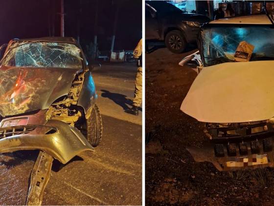 Colisão Lateral na PR-170 em Pinhão: Condutores alcoolizados e inabilitado Envolvidos