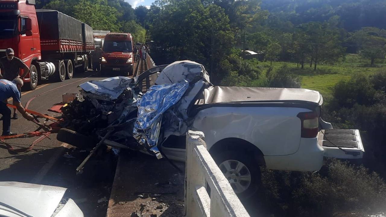 Homem de 68 anos morre em grave acidente na PR-281 entre Realeza e Planalto