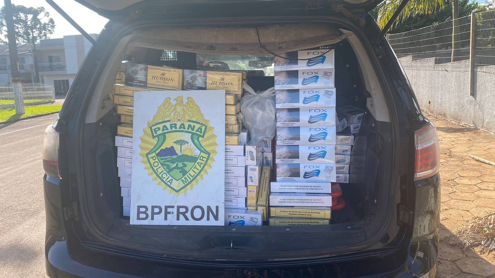 BPFRON apreende cigarros contrabandeados em Nova Prata do Iguaçu